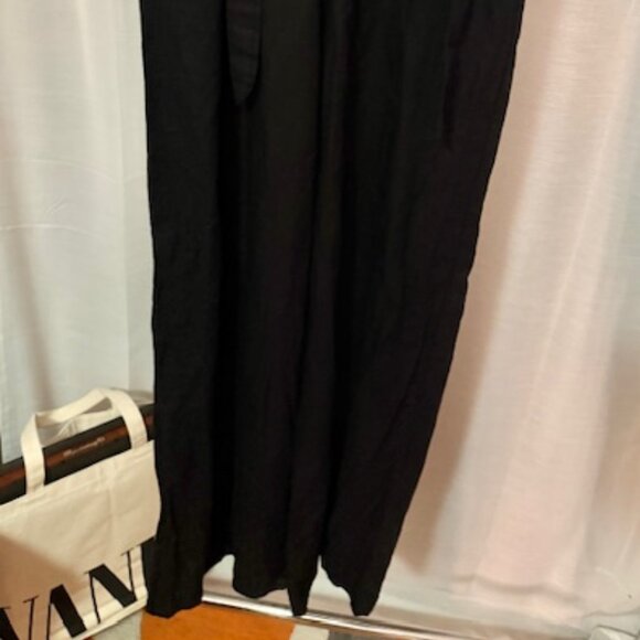 Aakaa Black Wide Leg Pants - Picture 2 of 3